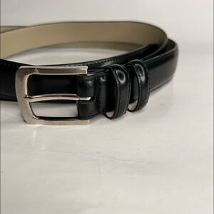 Aurelio Valentino Black Leather Belt